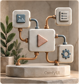 ComfyUI workflow sculpture