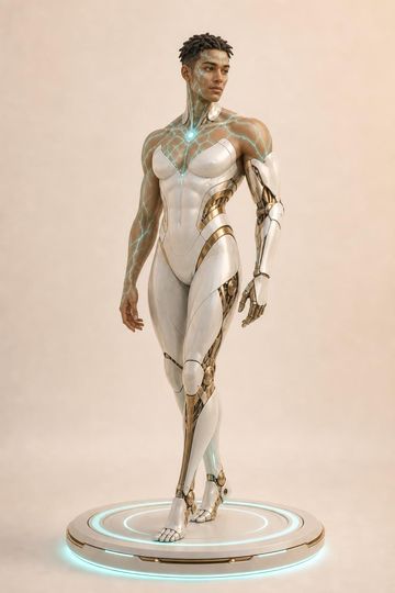Circuitborn, masculine, teal