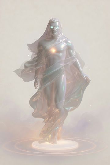 Veilform, pearl, masculine